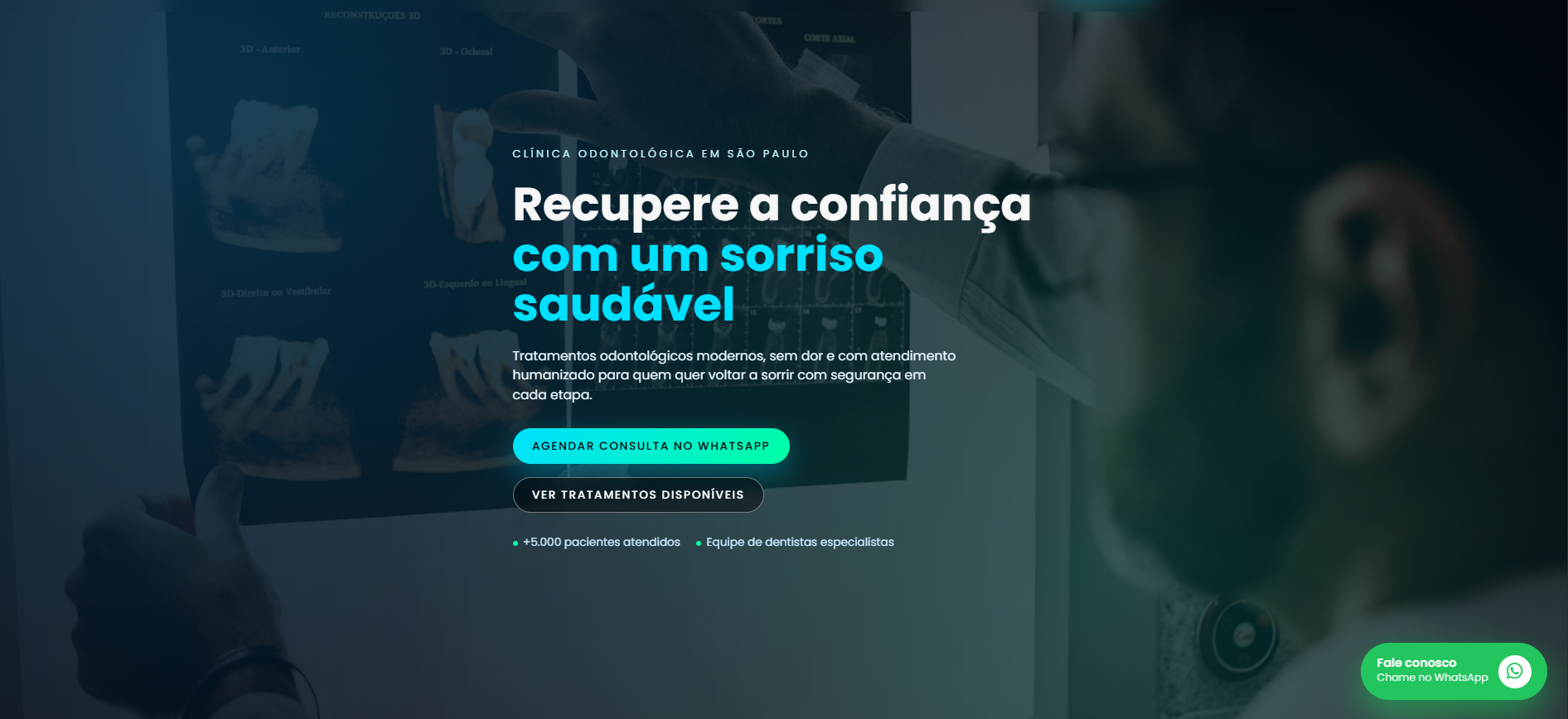 Prévia do template clínica odontológica